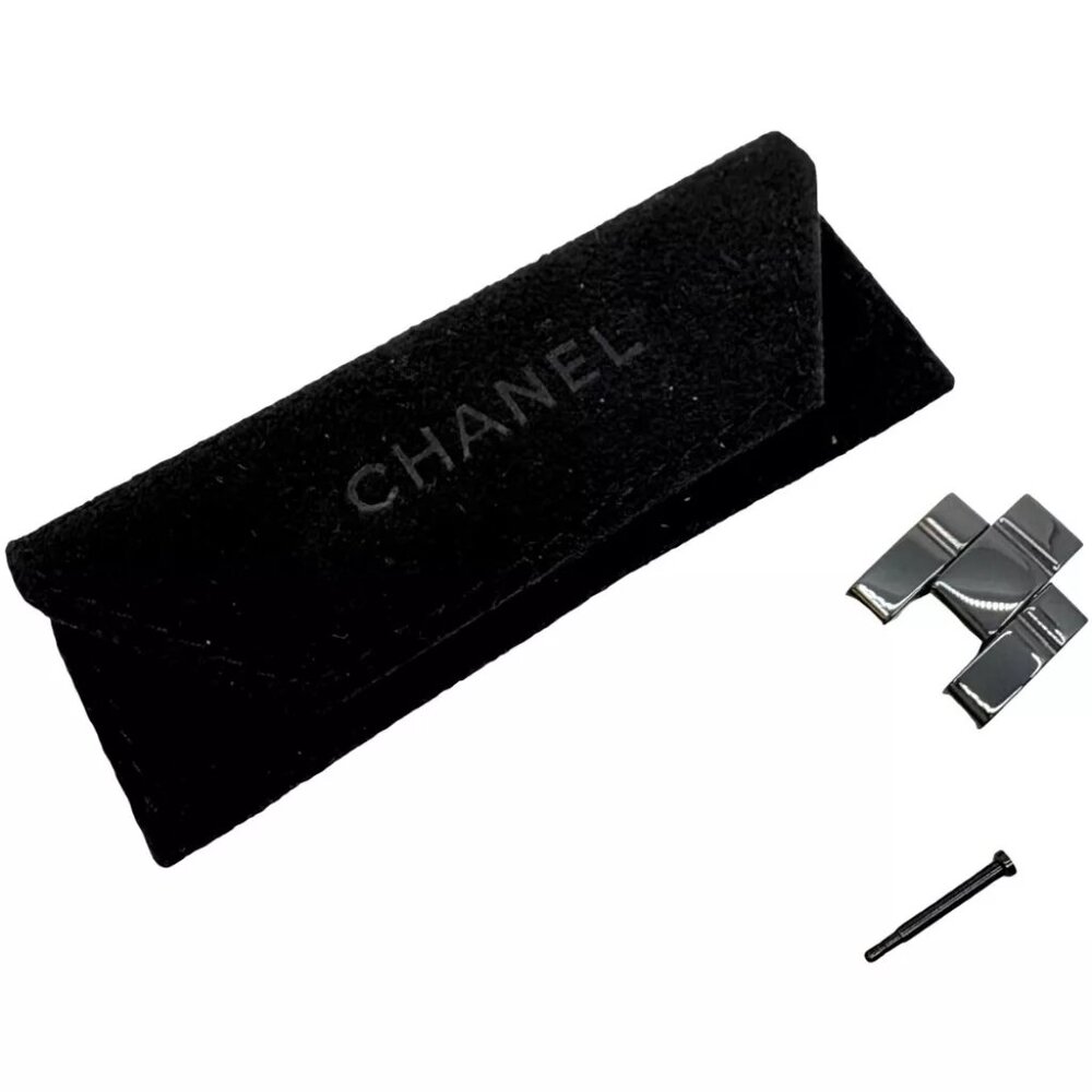 Authentic CHANEL Premiere Watch Bracelet Link Black Stainless Steel #36636033